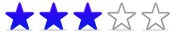 3 stars rating